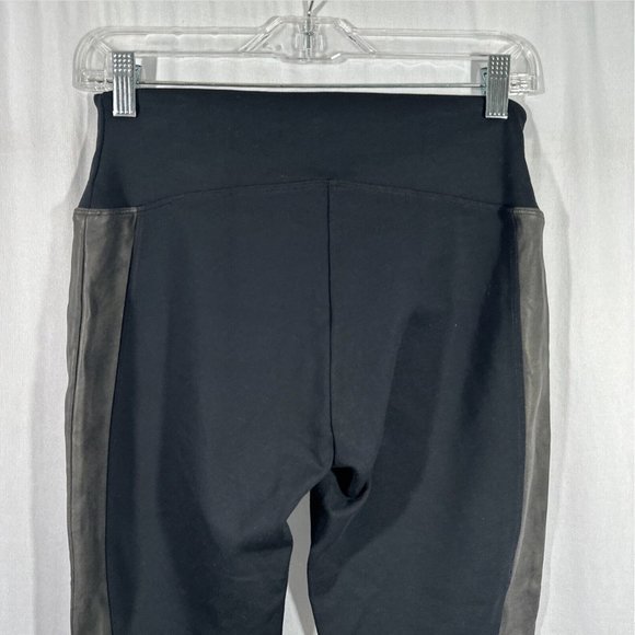 NEW Spanx [ Medium ] Faux Leather‎ Panel Ponte Leggings in Black - Picture 7 of 14